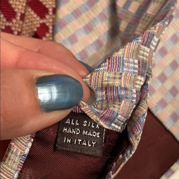 Vtg bundle of 3 Hart Schaffner & Marx ties - Picture 5 of 7